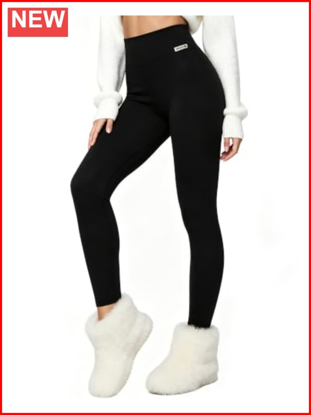 Women's Fleece Lined High Waist Thermal Leggings Winter Warm Sherpa Pants